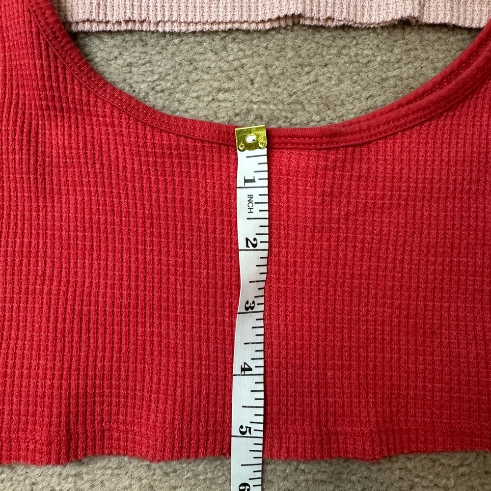 TNA Ribbed Tank Tops - Pink and Red - Picture 10 of 11